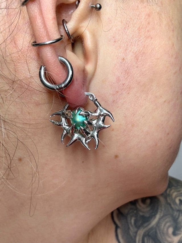 Skrull turquoise| soldered Earring