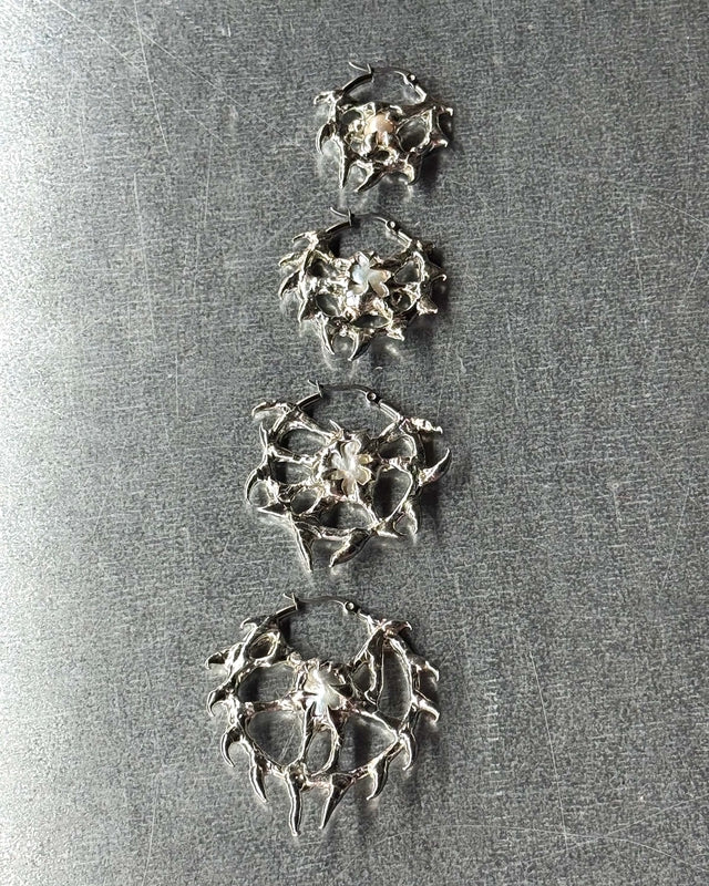 Skrull white | soldered Earring