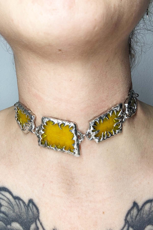 Stained Glass Collection: Umon | soldered choker Necklace
