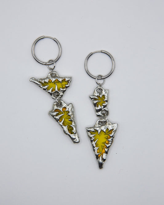 Stained Glass Collection: Umon | soldered Earring long