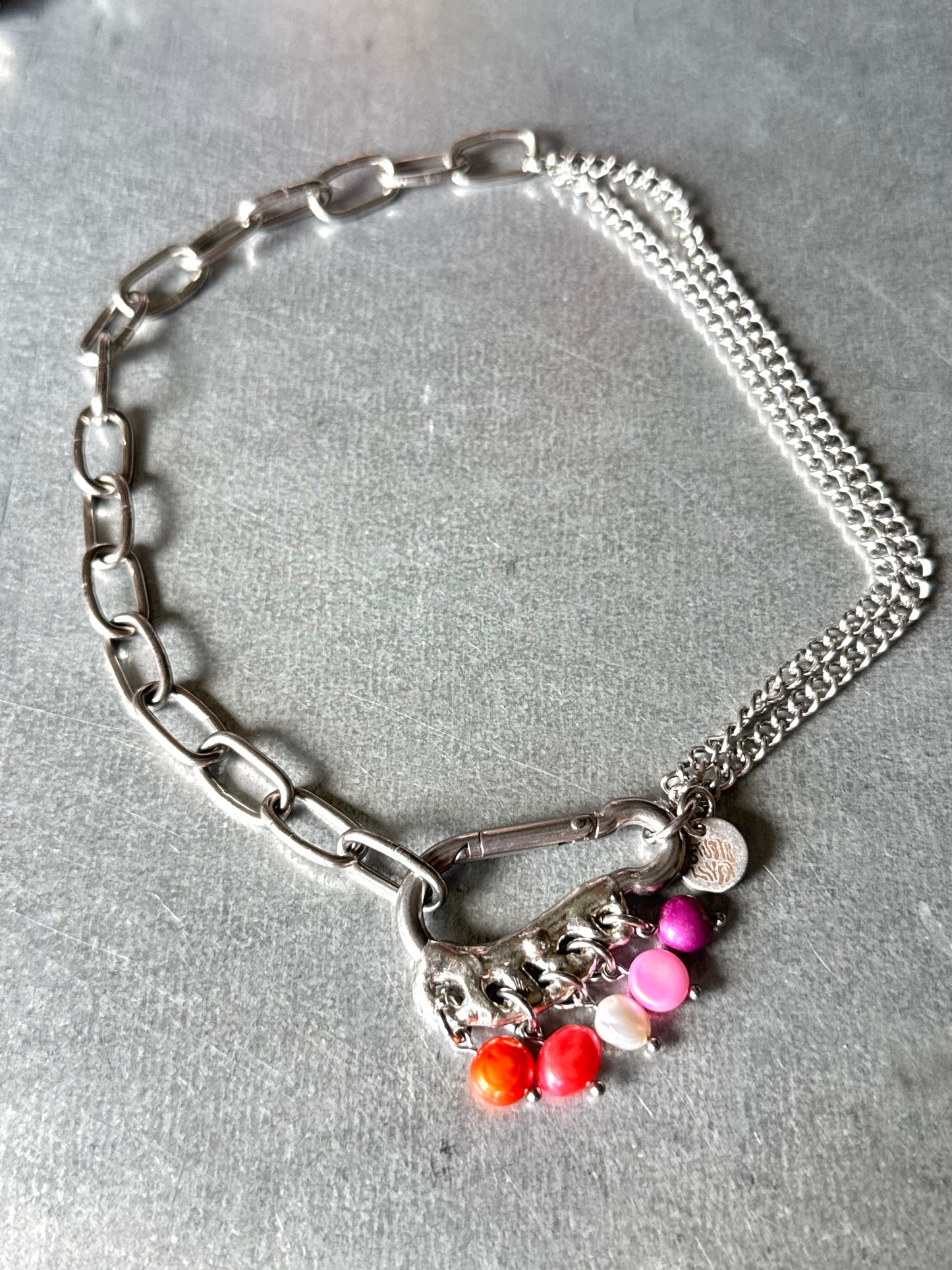 Lesbian II | soldered Carabiner Necklace