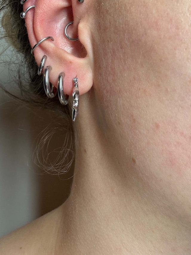 Skalder 15mm | soldered Earring