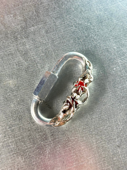 Rills | soldered Carabiner necklace