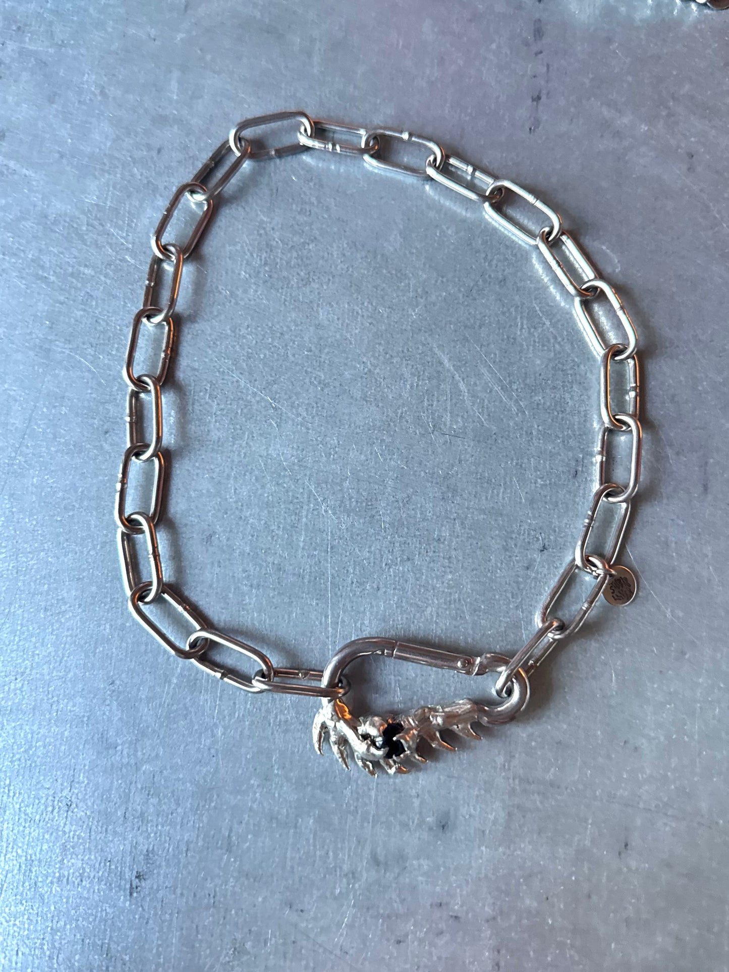 Aira | soldered Carabiner Necklace