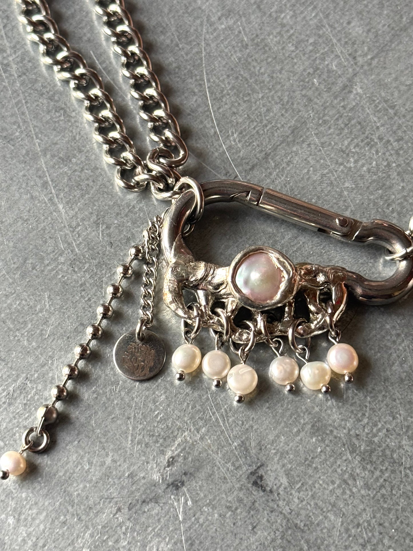 Alia | soldered Carabiner Necklace