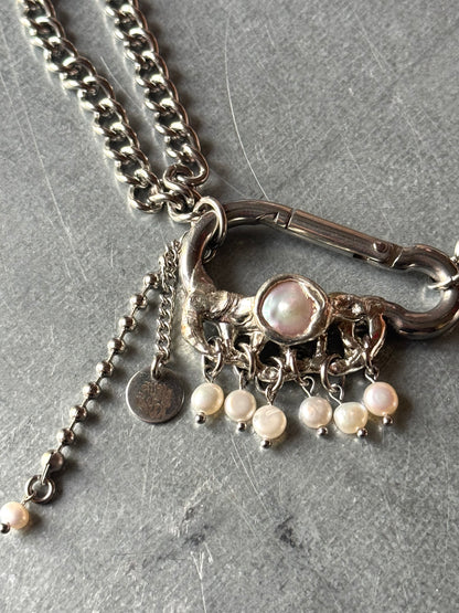 Alia | soldered Carabiner Necklace