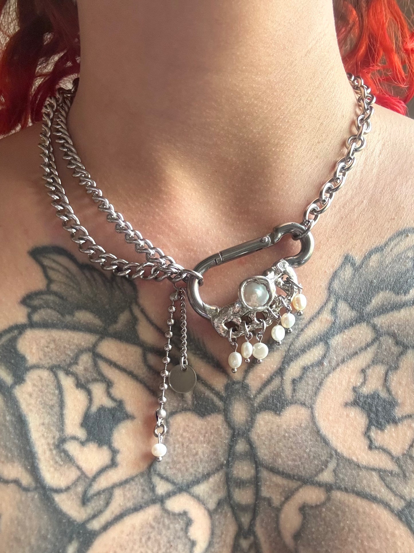 Alia | soldered Carabiner Necklace