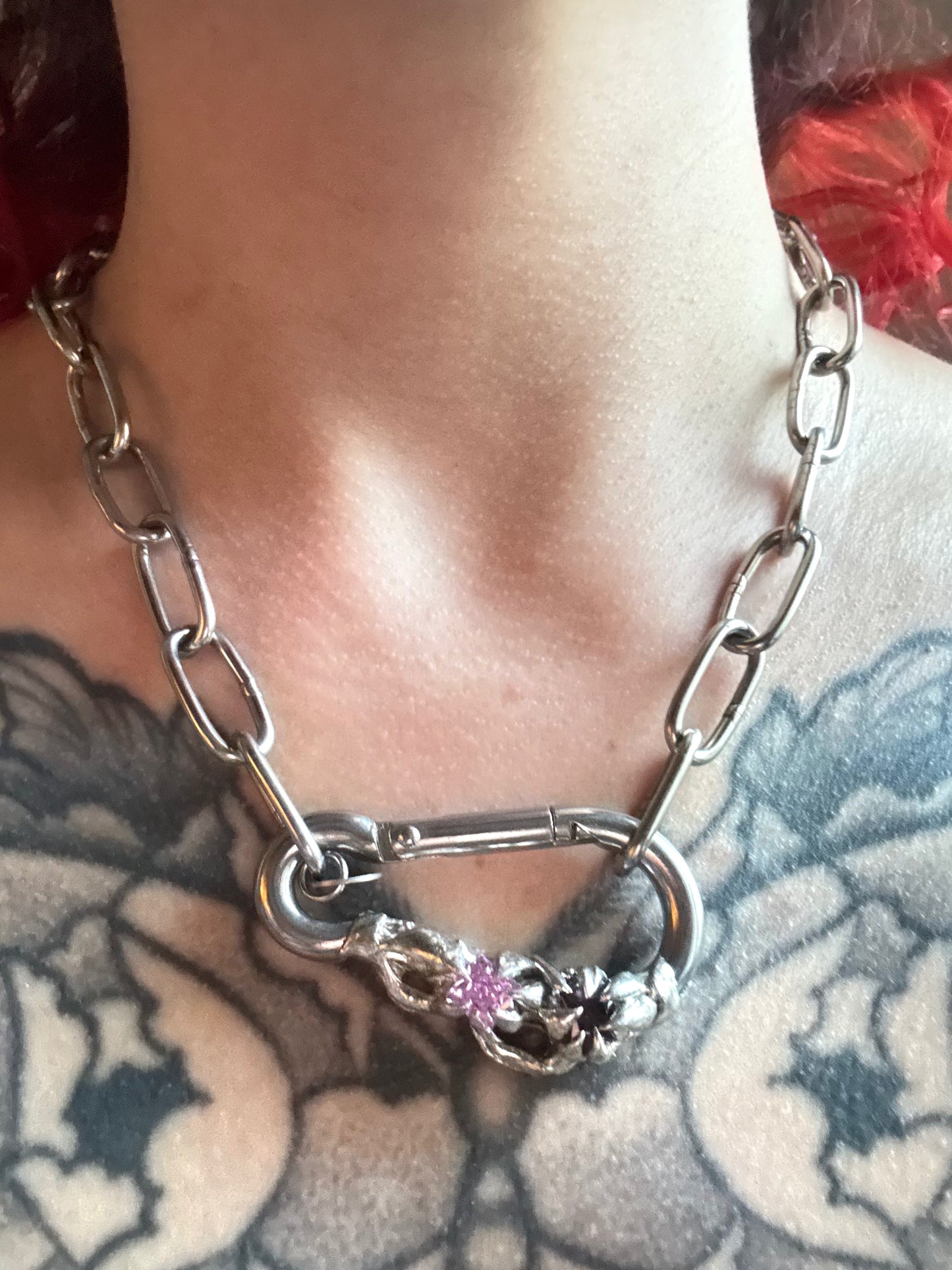 Aora | soldered Carabiner Necklace
