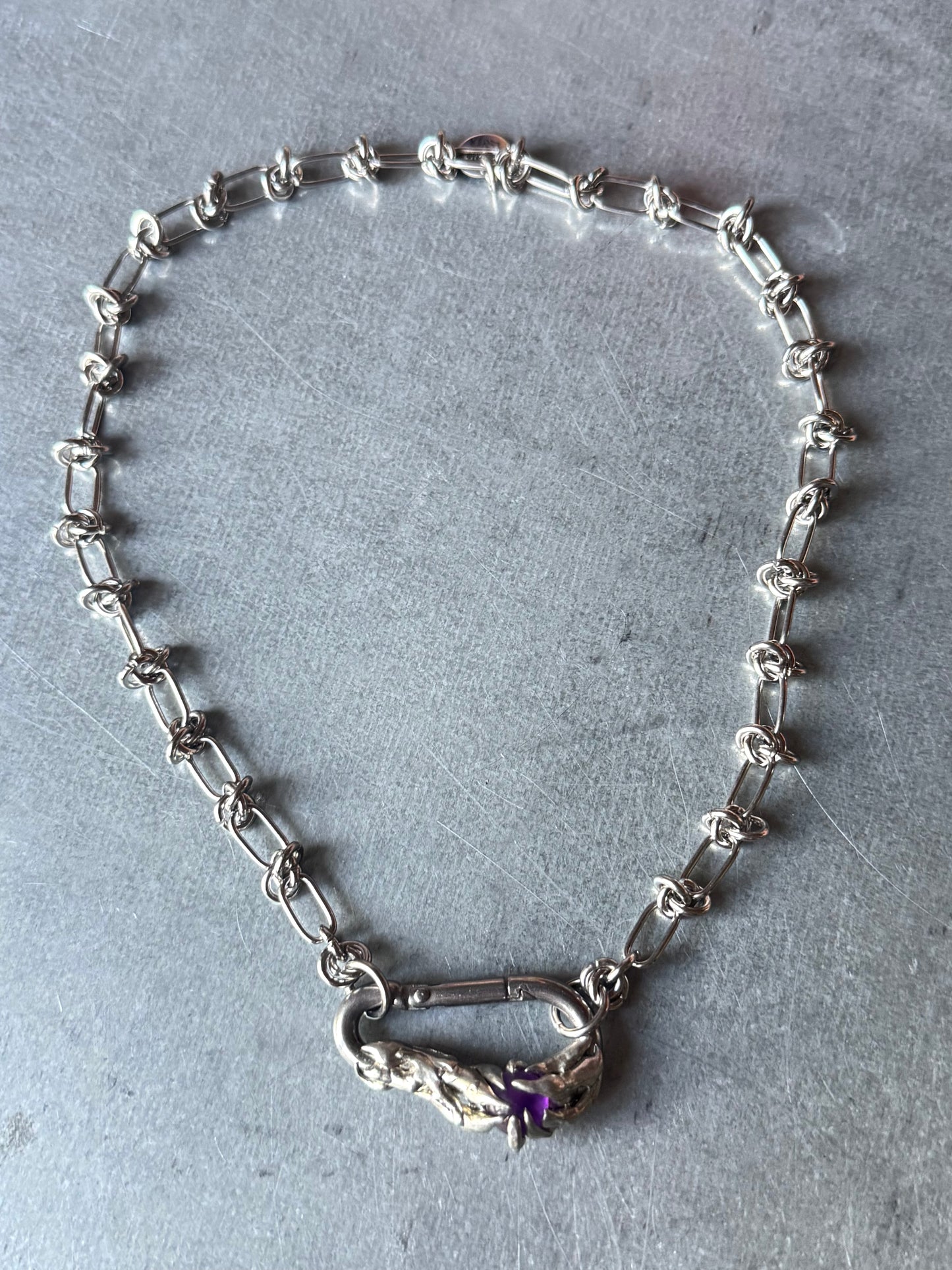 Auria | soldered Carabiner Necklace