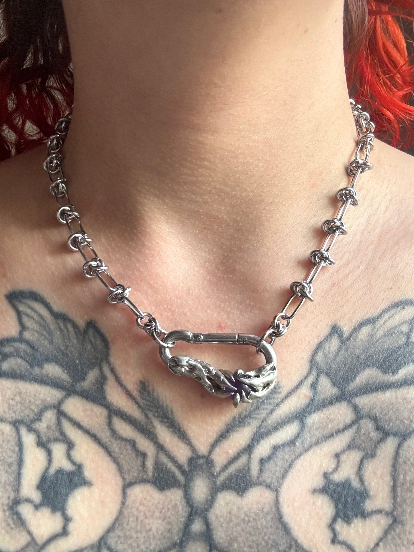Auria | soldered Carabiner Necklace