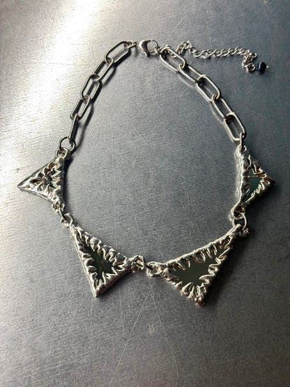 Mirror triangle | soldered Necklace