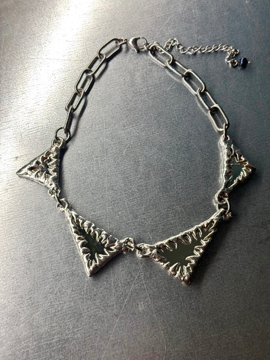 Mirror triangle | soldered Necklace