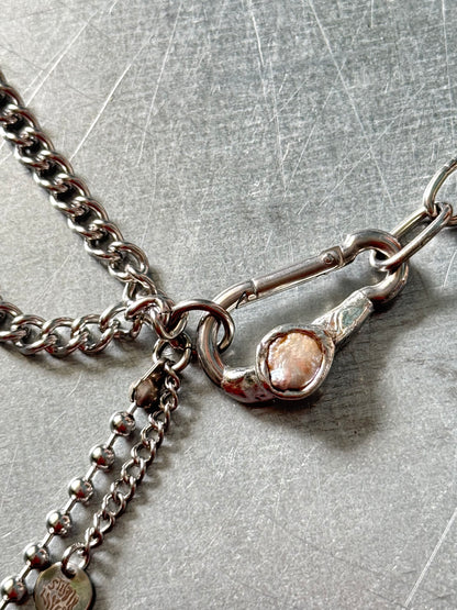 Elora | soldered Carabiner Necklace
