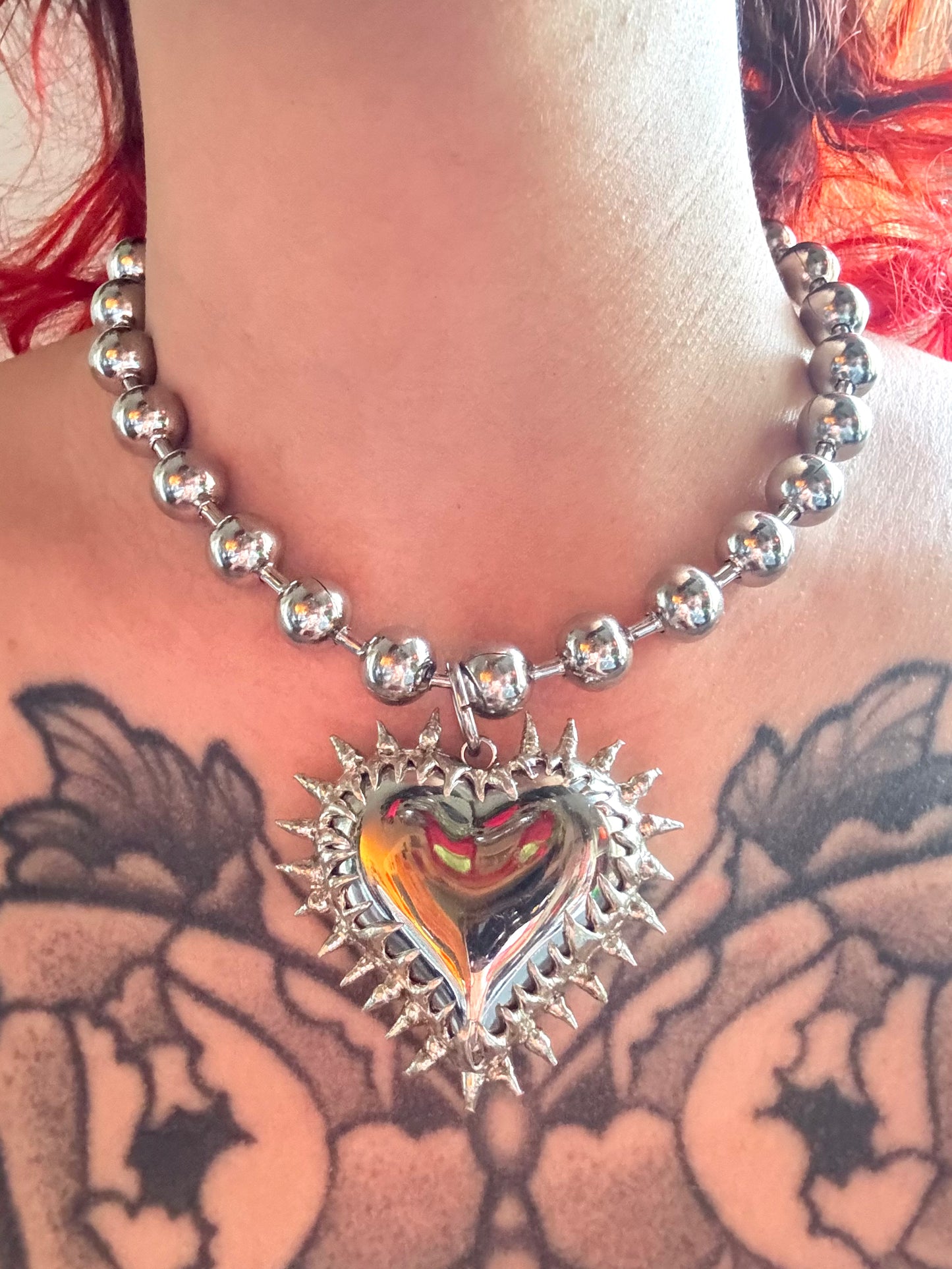 Chunky Heart | soldered Necklace