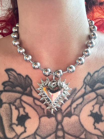 Chunky Heart | soldered Necklace