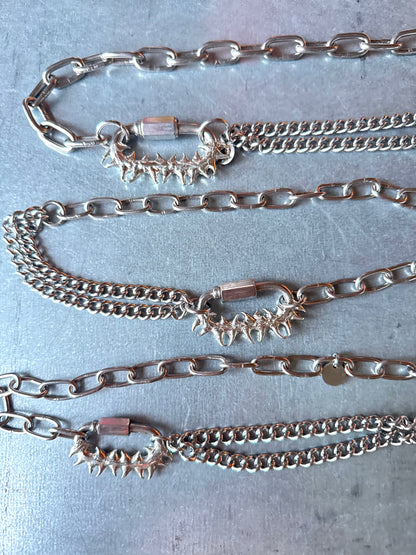 Vina | soldered Carabiner necklace
