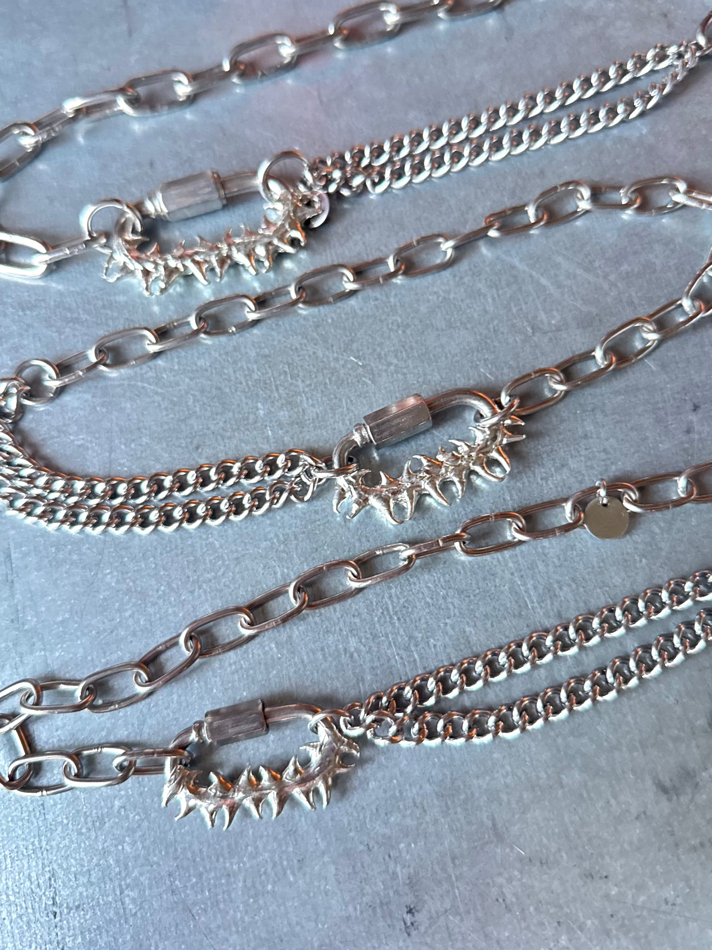 Vina | soldered Carabiner necklace