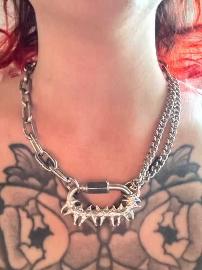 Vina | soldered Carabiner necklace