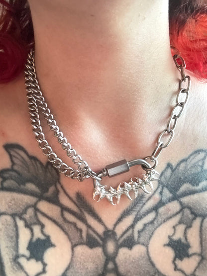 Vina | soldered Carabiner necklace
