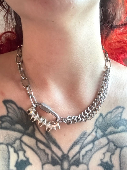 Vina | soldered Carabiner necklace
