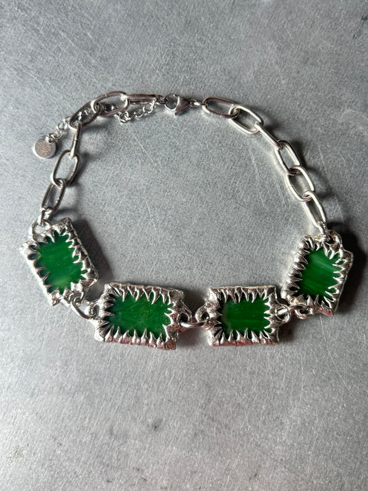 Stained Glass Collection: Goel | soldered choker Necklace