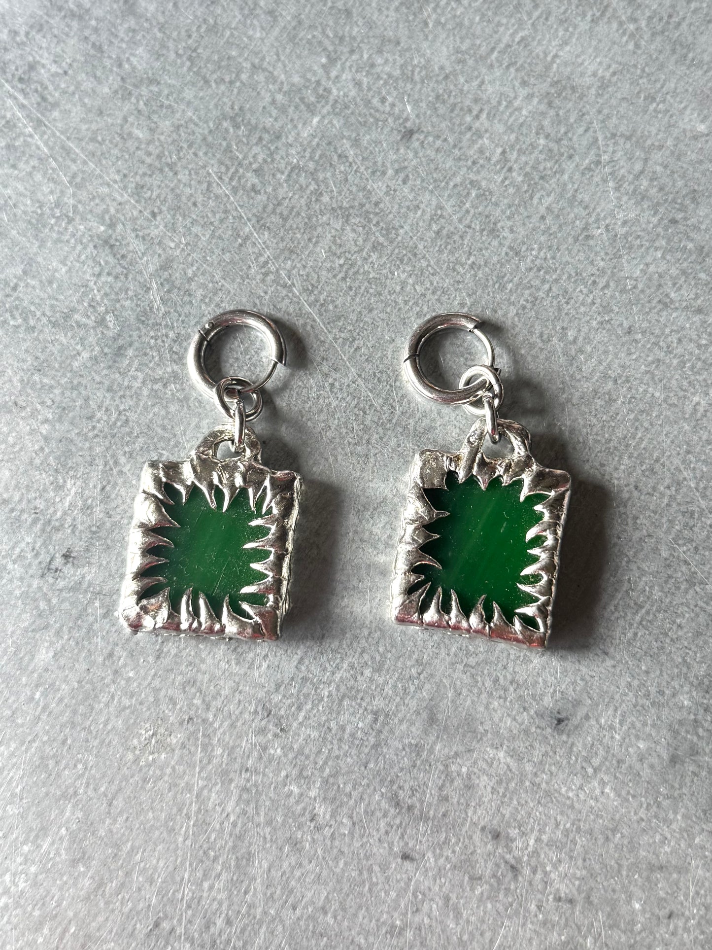 Stained Glass Collection: Goel | soldered Earring Pair