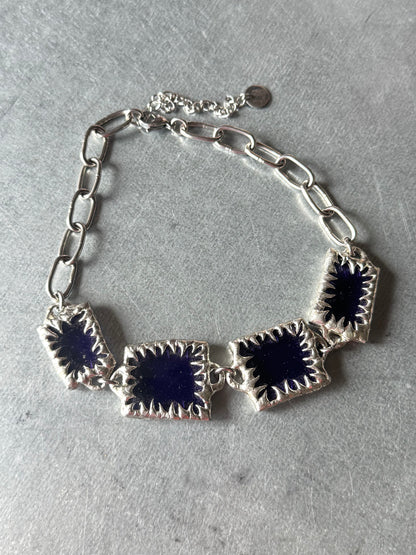 Stained Glass Collection: Zappelon | soldered choker Necklace