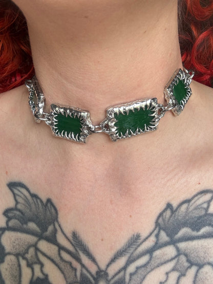 Stained Glass Collection: Goel | soldered choker Necklace