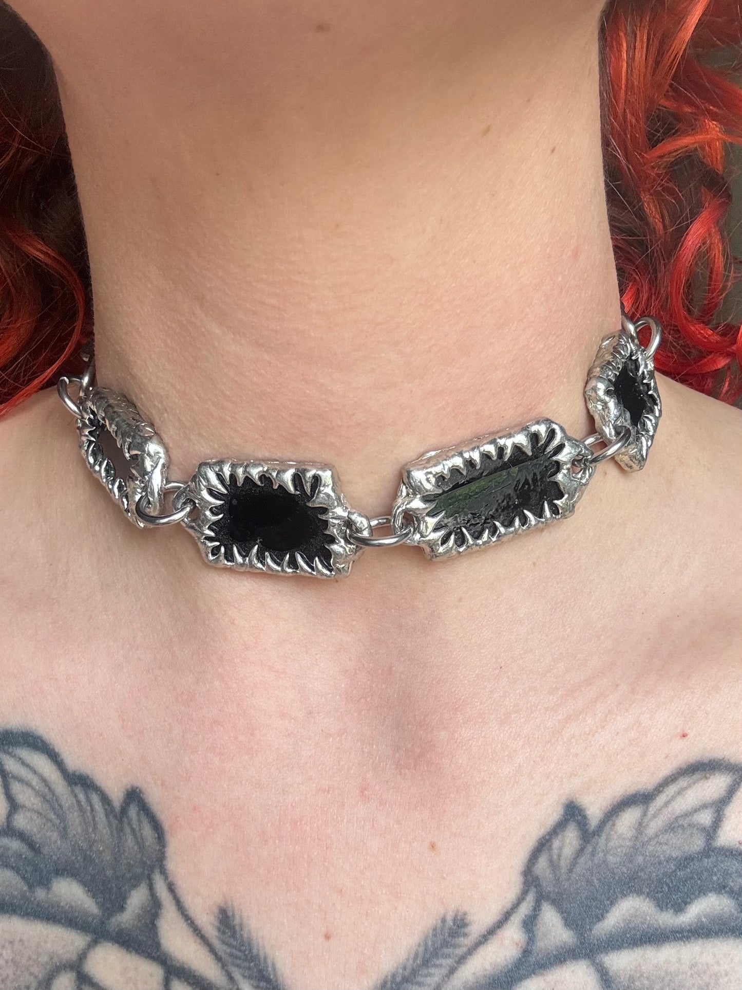 Stained Glass Collection: Mumpfar | soldered choker Necklace