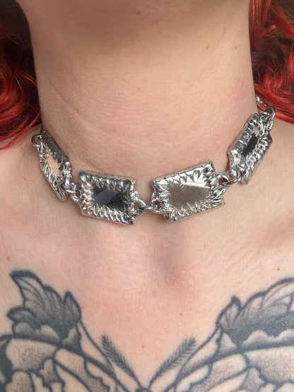 Mirror choker | soldered Necklace