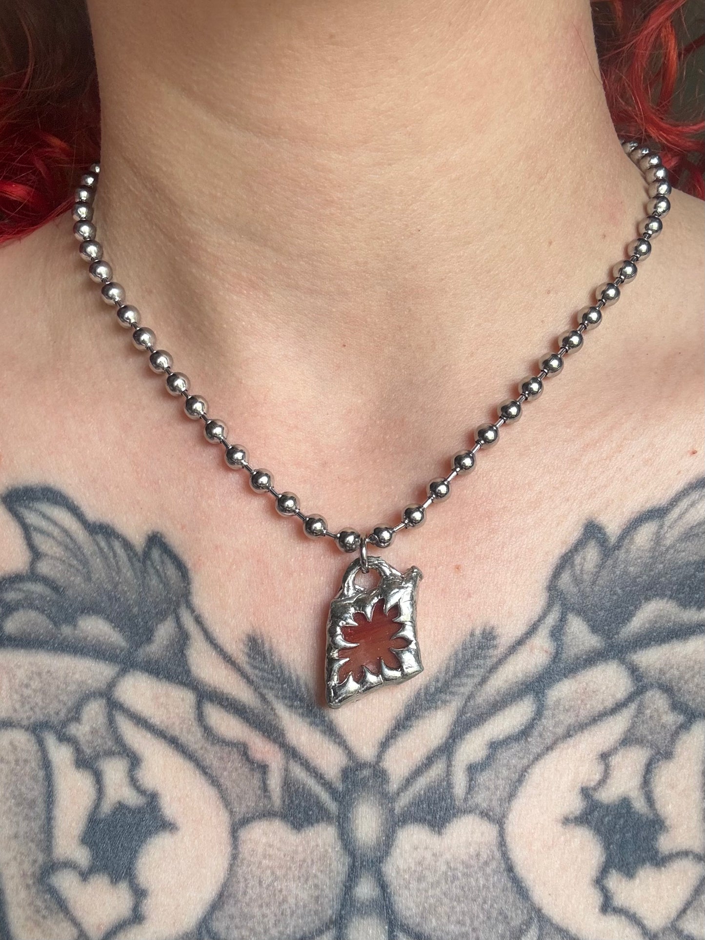 Stained Glass Collection: Vexa | soldered Necklace