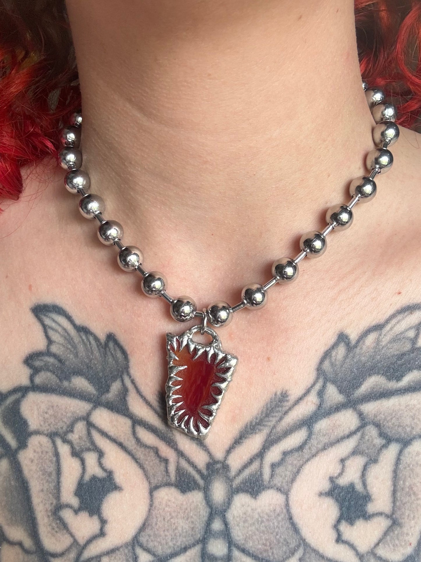 Stained Glass Collection: Oria | soldered Necklace