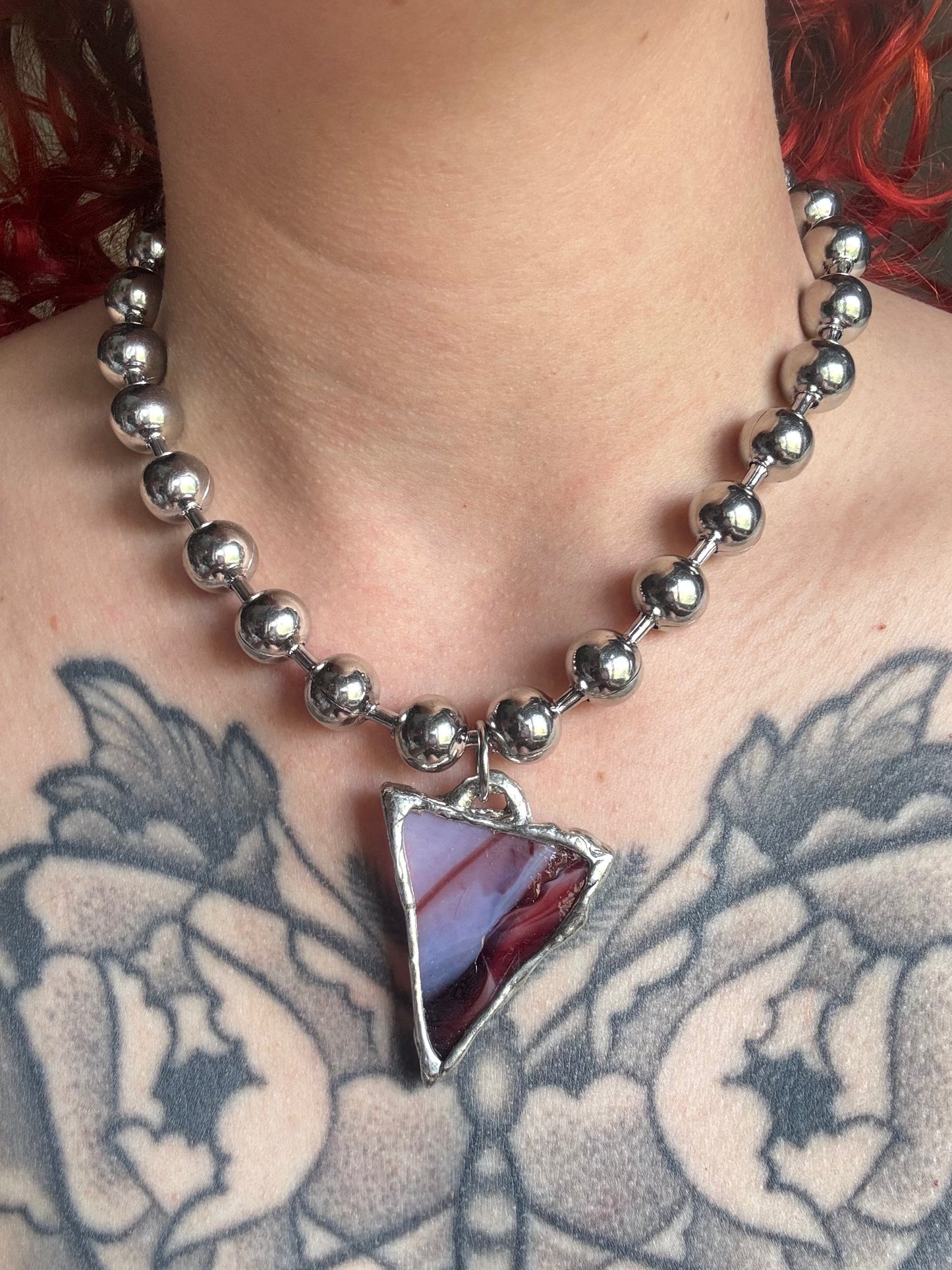 Stained Glass Collection: Aera | soldered Necklace