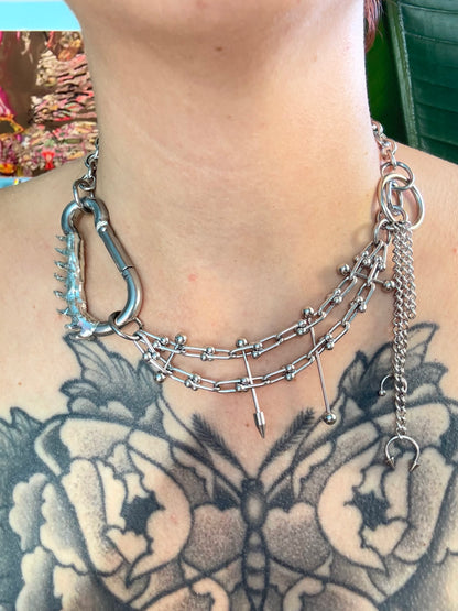 Exe | soldered Carabiner Necklace