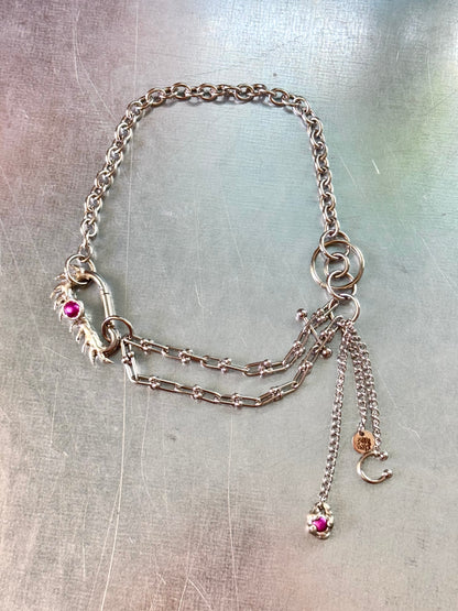 Lusnul | soldered Carabiner Necklace