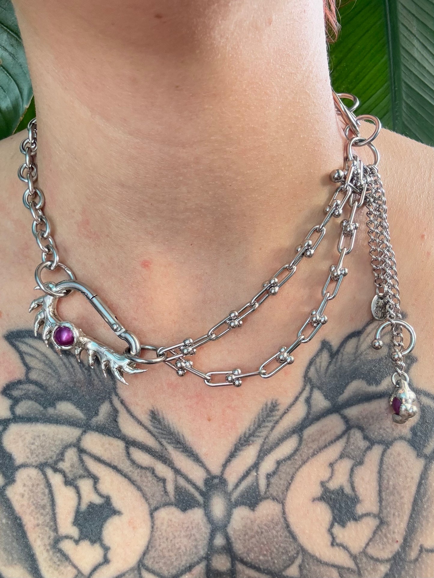 Lusnul | soldered Carabiner Necklace