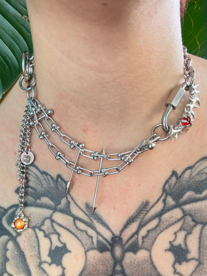 Thustu | soldered Carabiner Necklace