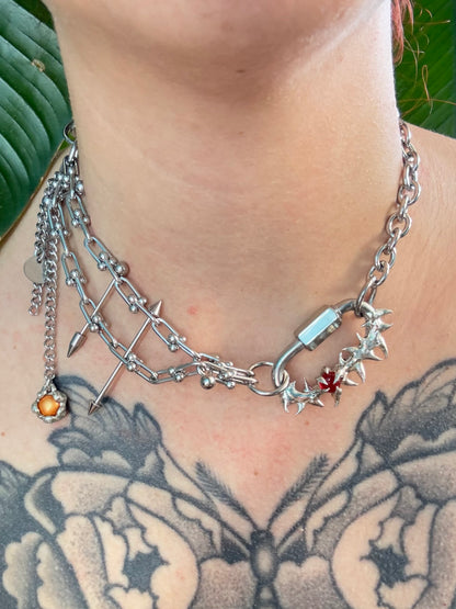 Thustu | soldered Carabiner Necklace