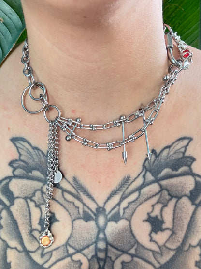 Thustu | soldered Carabiner Necklace