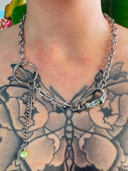 Sasmoo | soldered Carabiner Necklace