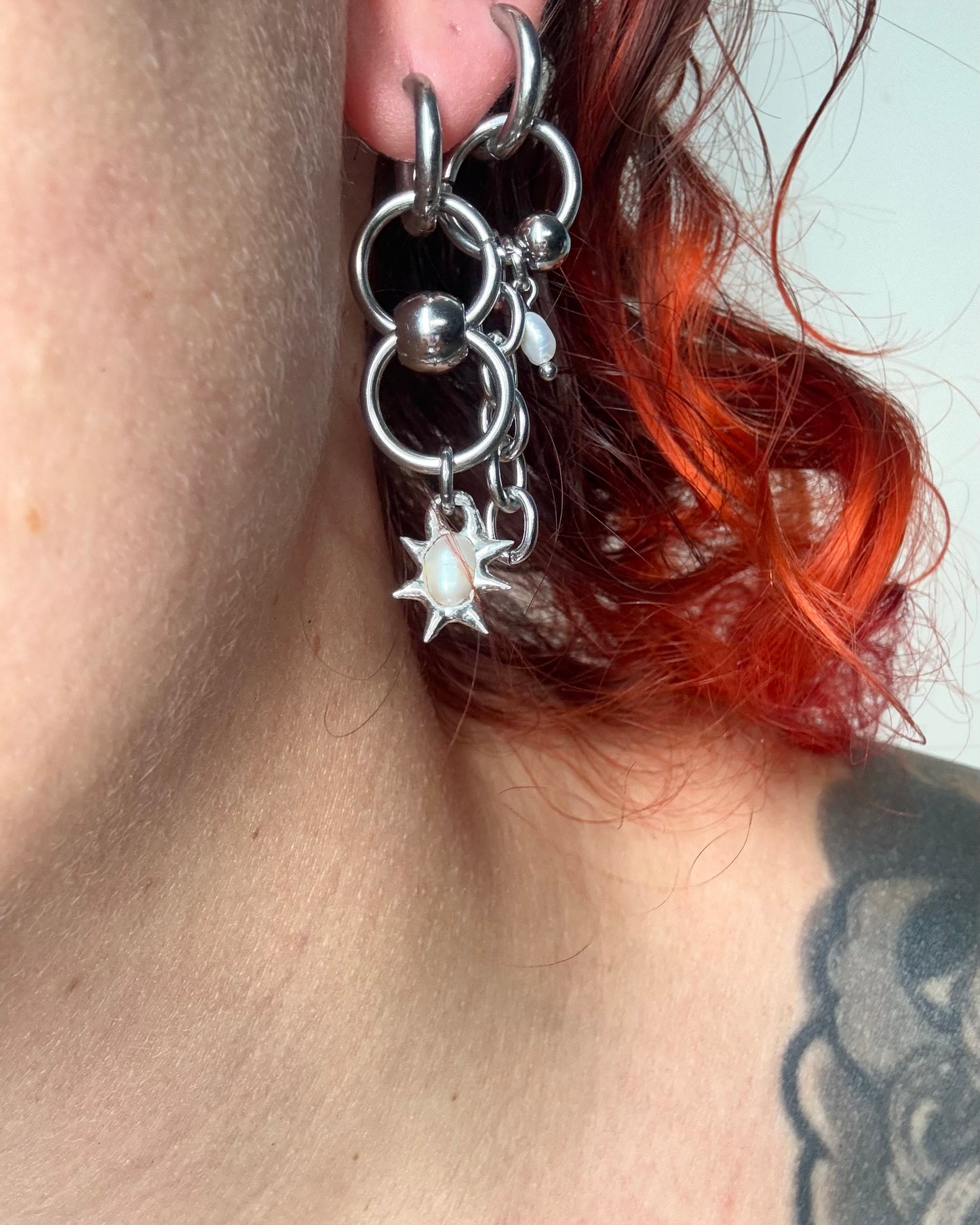 Zahror | Chainmail Earring Pair