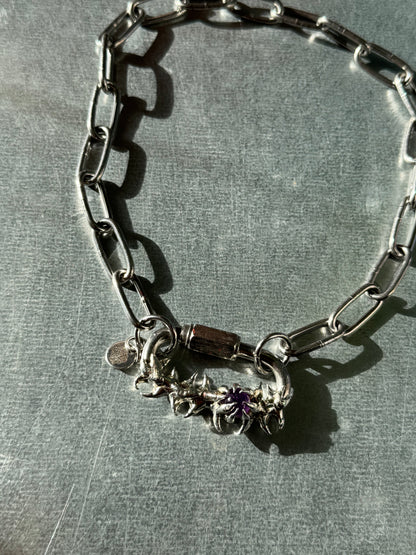 Rills | soldered Carabiner necklace