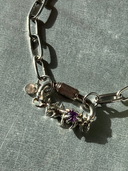 Rills | soldered Carabiner necklace