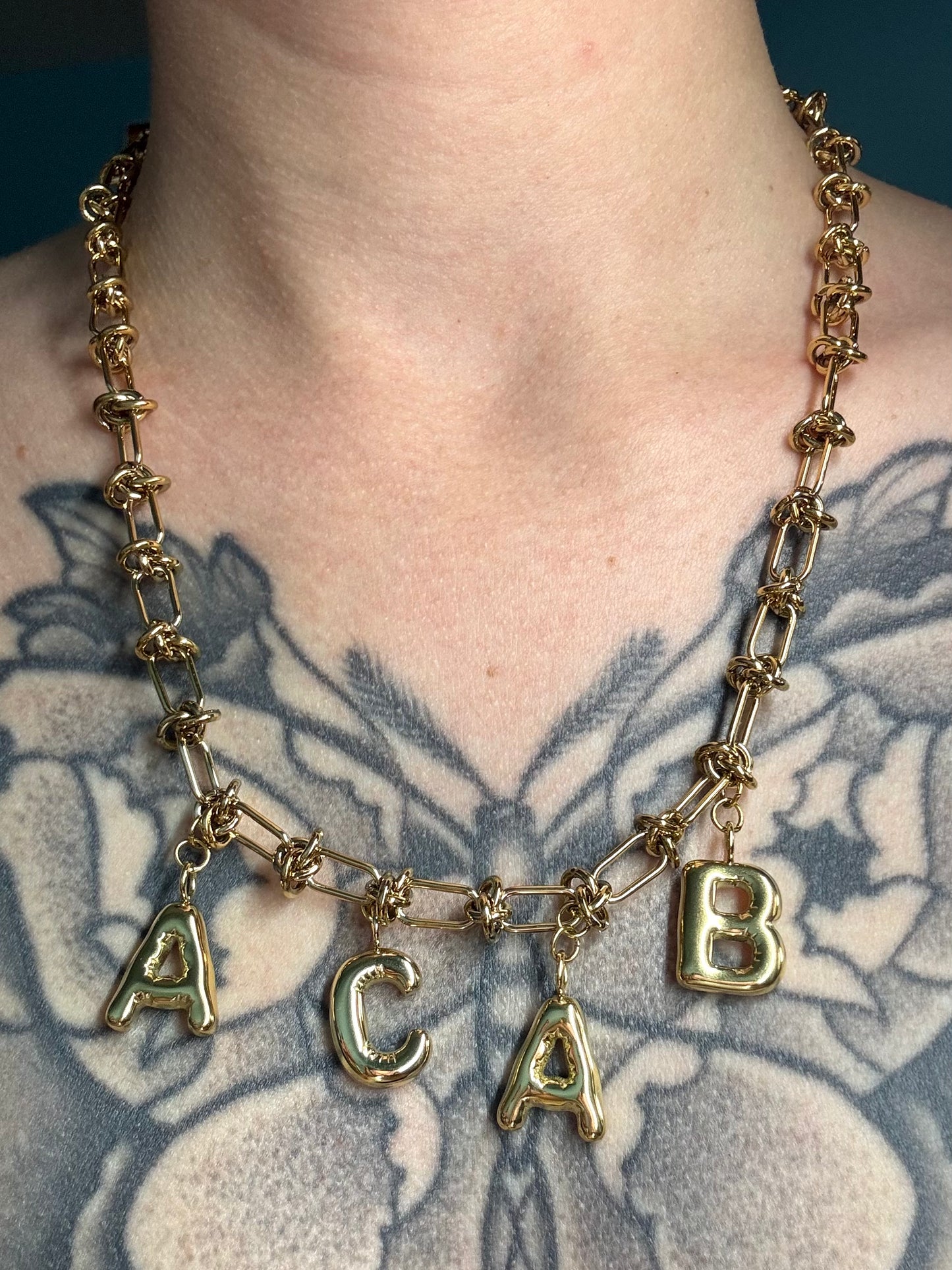 ACAB | Necklace gold-colored stainlees steel