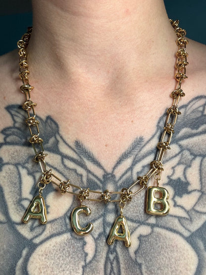 ACAB | Necklace gold-colored stainlees steel
