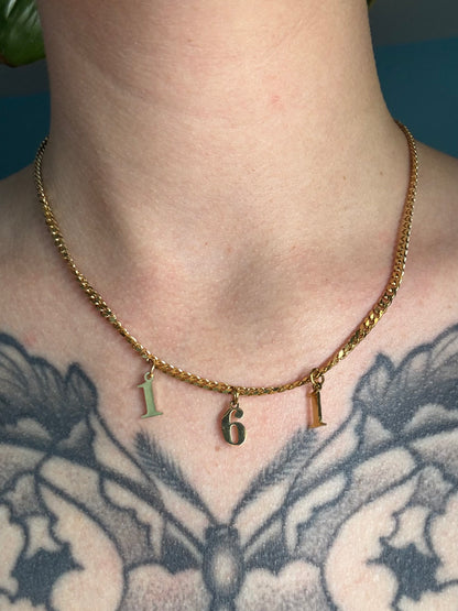 161, ACAB, DYKE | Necklace gold-colored stainlees steel