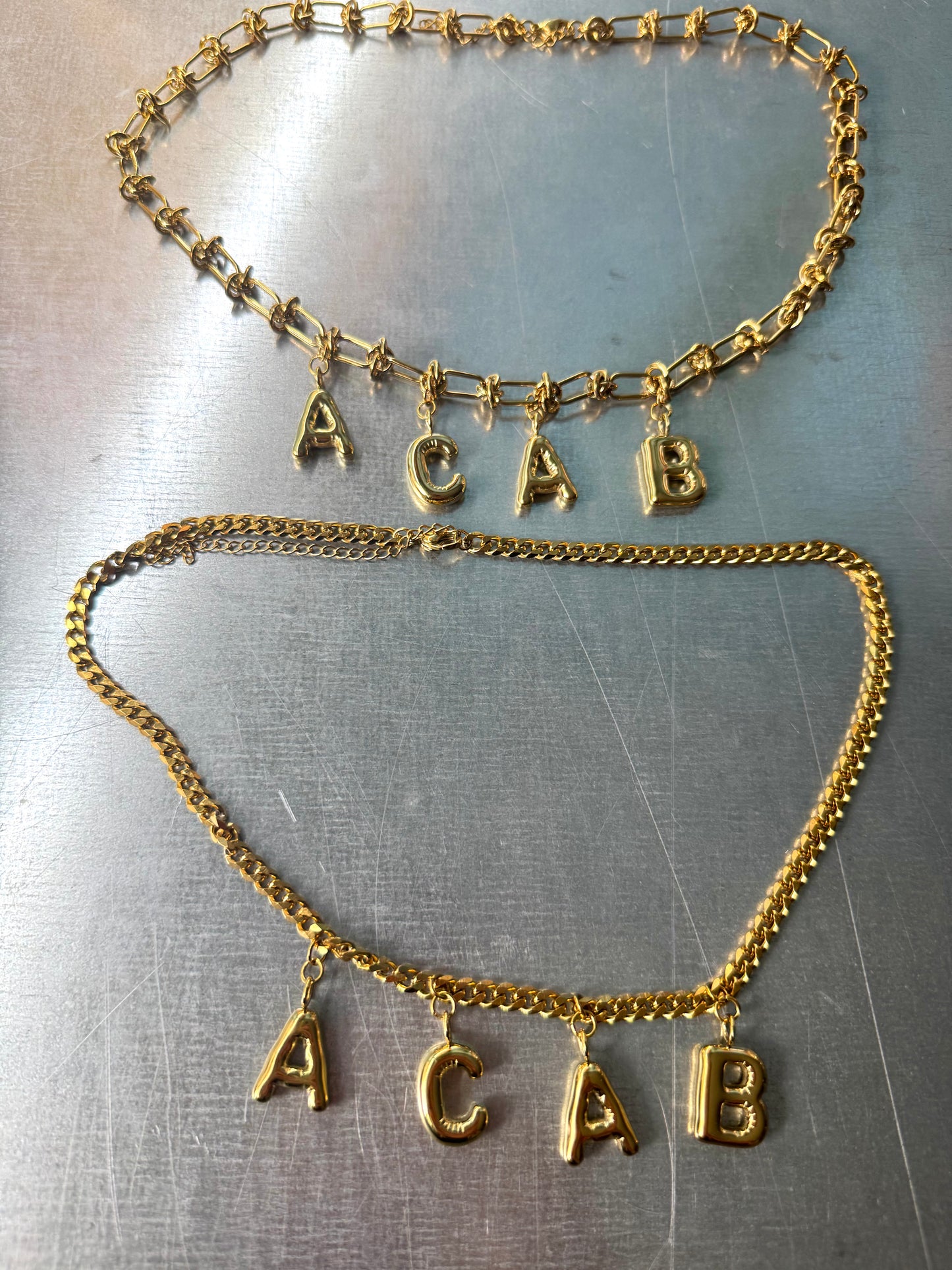 ACAB | Necklace gold-colored stainlees steel