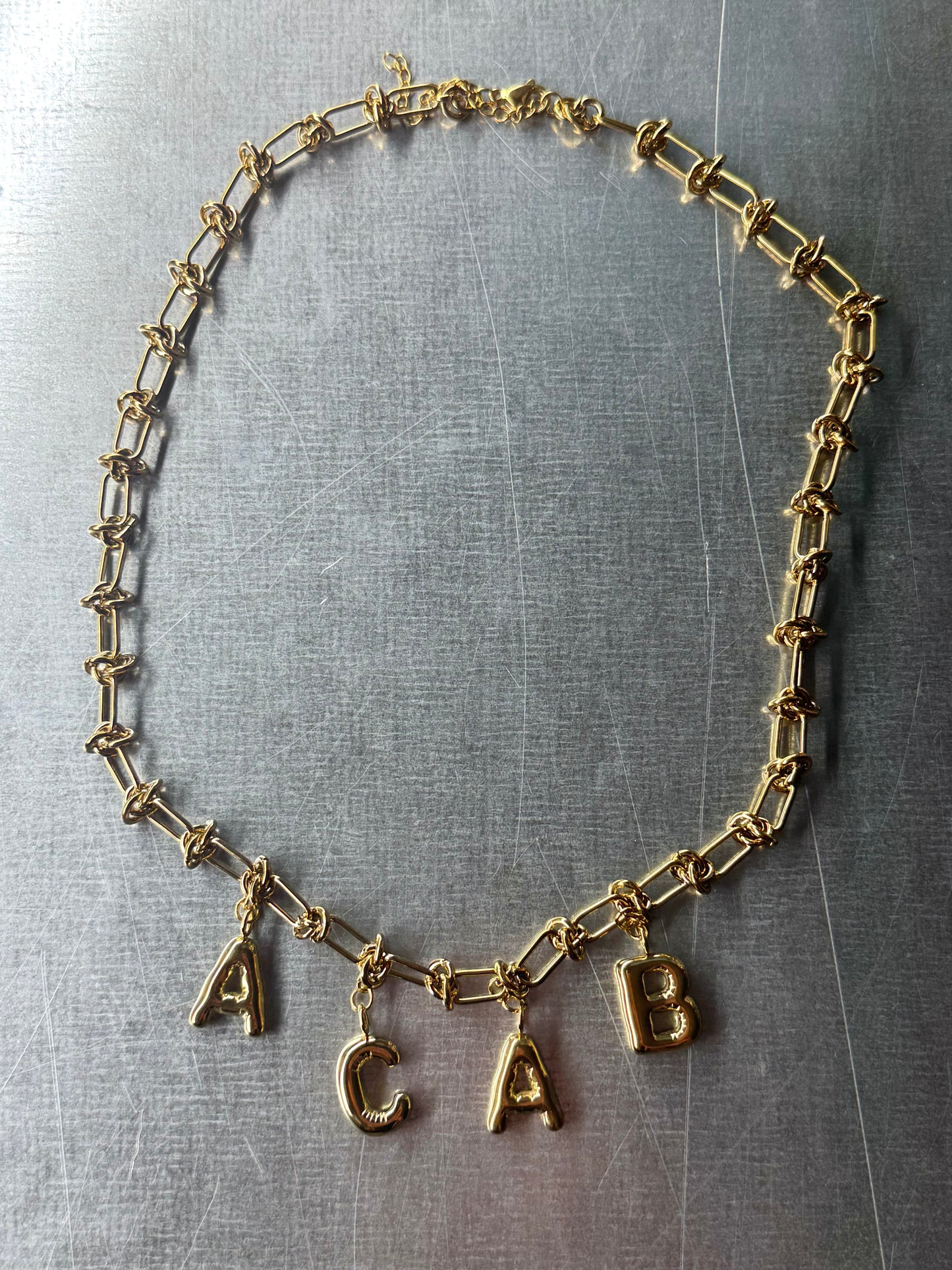 ACAB | Necklace gold-colored stainlees steel