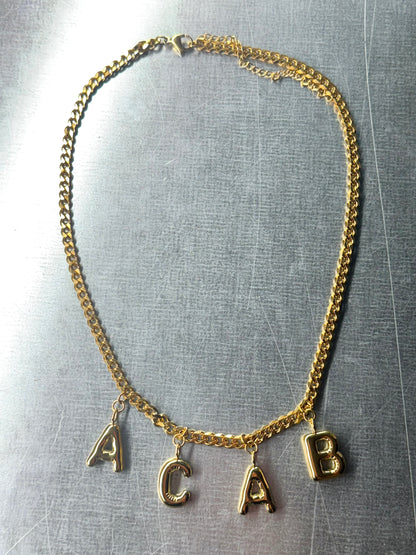 ACAB | Necklace gold-colored stainlees steel