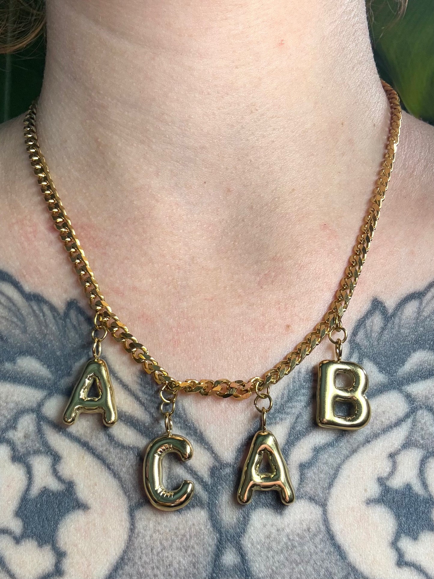 ACAB | Necklace gold-colored stainlees steel